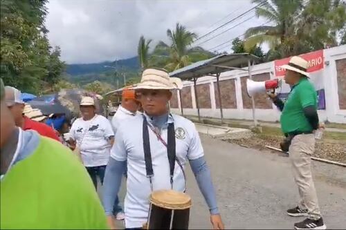 Protestas por el contrato minero llegan hasta una casa de Benicio Robinson en Bocas del Toro