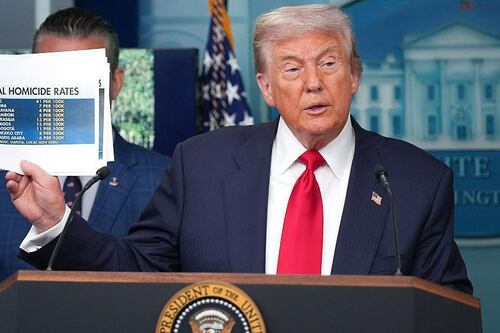 Las cifras que muestran que la delincuencia en Washington DC no está “fuera de control”, como afirma Trump