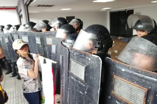protestas estudiantes en la Asamblea